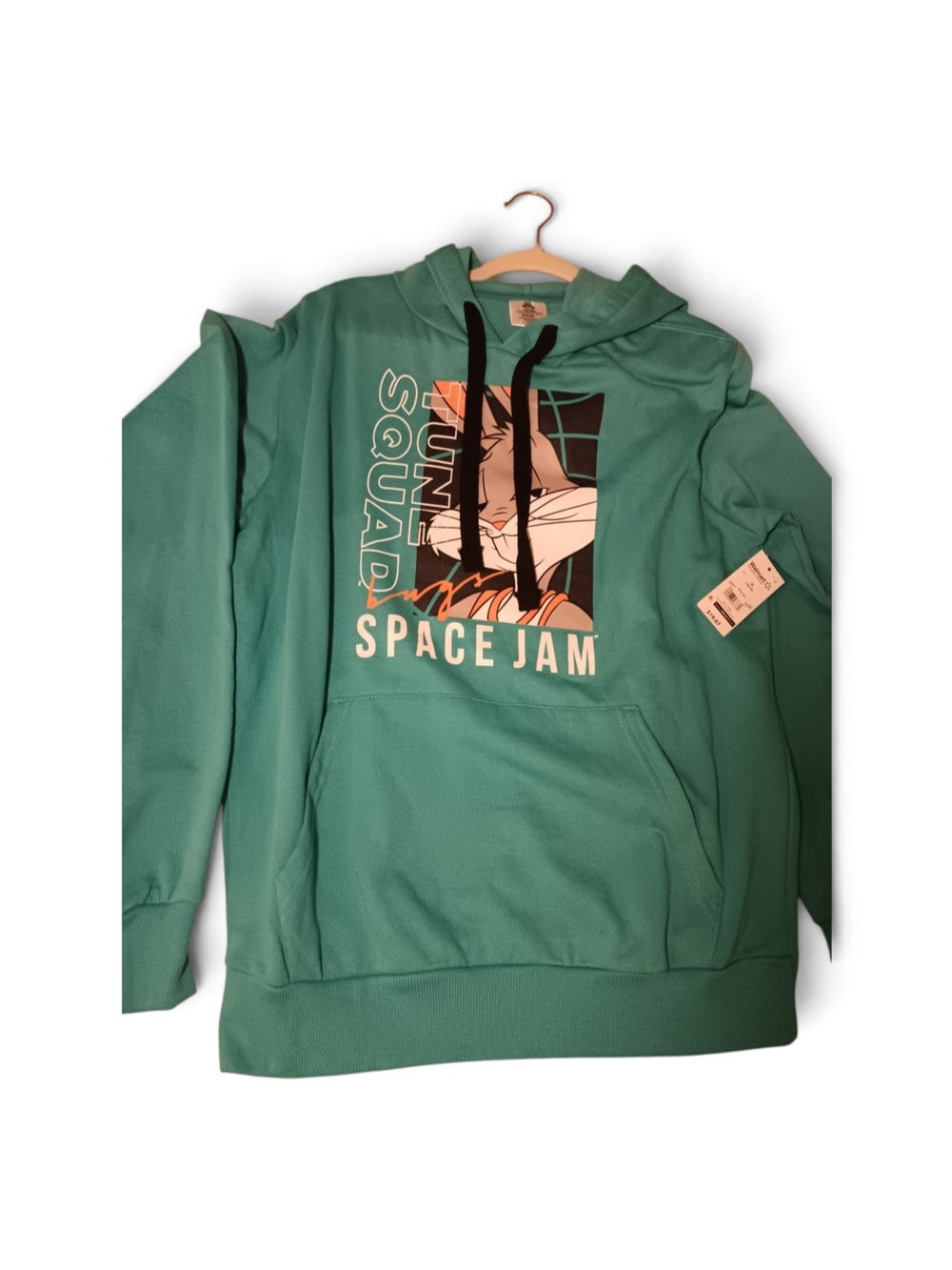 New Space Jam Tune Squad Teal Pullover Hoodie - Men